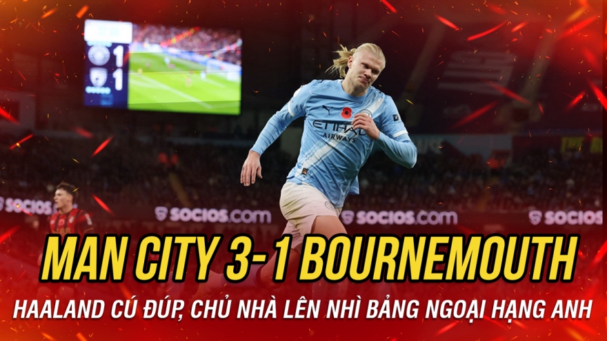 Kết quả Ngoại hạng Anh hôm nay 3/11: Haaland giúp Man City lên nhì bảng